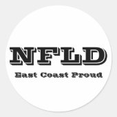 East Coast Trotse Newfoundland Sticker (Voorkant)