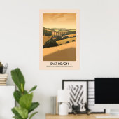 East Devon AONB Reisposter Poster (Thuiskantoor)
