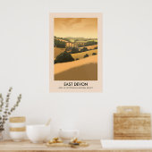 East Devon AONB Travel Poster (Keuken)