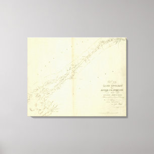 EaSt. Einde van het meer van Ontario en de St. Law Canvas Afdruk