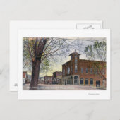 East End Uitzicht of Main StreetKlamath Herfsten,  Briefkaart (Voorkant / Achterkant)