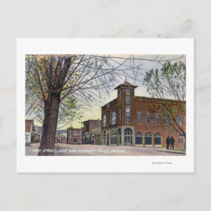 East End Uitzicht of Main StreetKlamath Herfsten,  Briefkaart