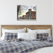 East End Uitzicht of Main StreetKlamath Herfsten, Canvas Afdruk (Insitu (Slaapkamer))