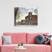 East End Uitzicht of Main StreetKlamath Herfsten, Canvas Afdruk (Insitu (Woonkamer))
