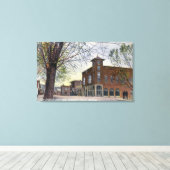 East End Uitzicht of Main StreetKlamath Herfsten,  Canvas Afdruk (Insitu (Houten vloer))