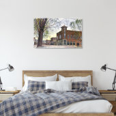 East End Uitzicht of Main StreetKlamath Herfsten,  Canvas Afdruk (Insitu (Slaapkamer))