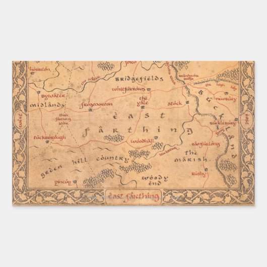 East Farthing Rechthoekige Sticker (Voorkant)