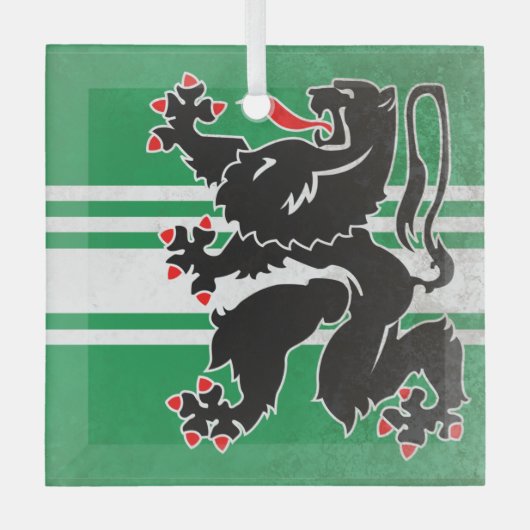 East Flanders Glas Ornament (Voorkant)