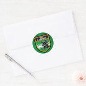 East Flanders-vlag Ronde Sticker (Envelop)