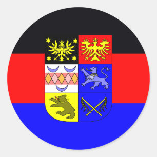 East Frisia, vlag Ronde Sticker
