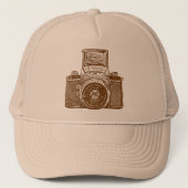 East German Camera - Brown Trucker Pet (Voorkant)