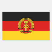 East German Flag Sticker (Voorkant)
