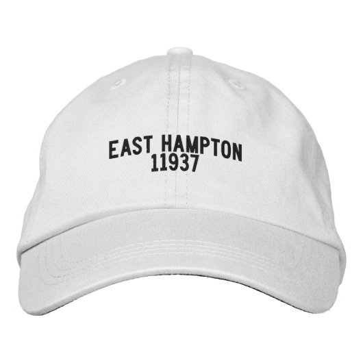 East Hampton Long Island New York Hoed Geborduurde Pet (Voorkant)