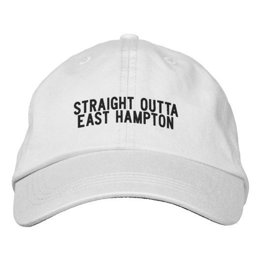 East Hampton Long Island New York Hoed Geborduurde Pet (Voorkant)