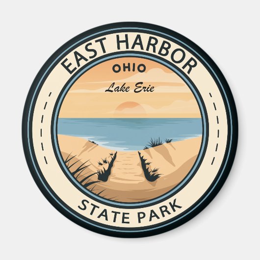 East Harbour State Park Ohio Badge Magneet (Voorkant)