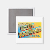 East Hartford Connecticut CT Oude Reissouvenir Magneet (Voorkant / Achterkant)