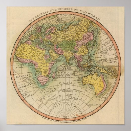 East Hemisphere Poster (Voorkant)