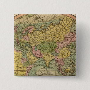 East Hemisphere Vierkante Button 5,1 Cm