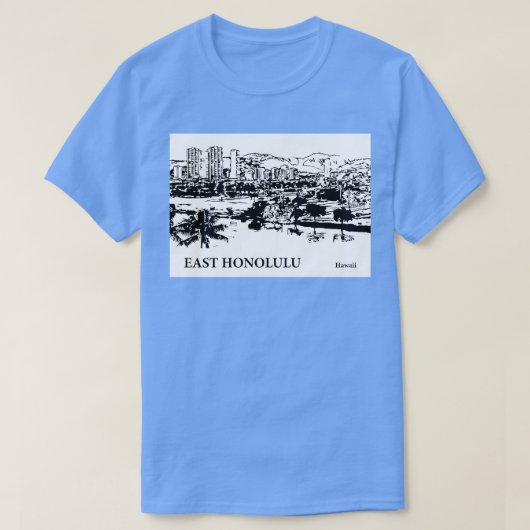 East Honolulu Hawaii TShirt 2 (Design voorkant)