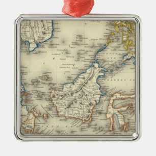 East Indies 2 Metalen Ornament