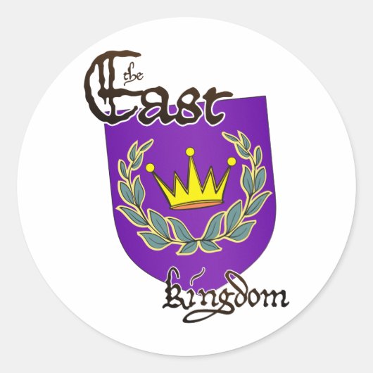 East Kingdom met Tekst sticker (Voorkant)