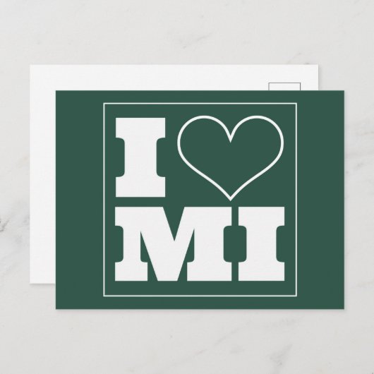 East Lansing (MI) Uitnodiging voor achterklep (Voorkant / Achterkant)