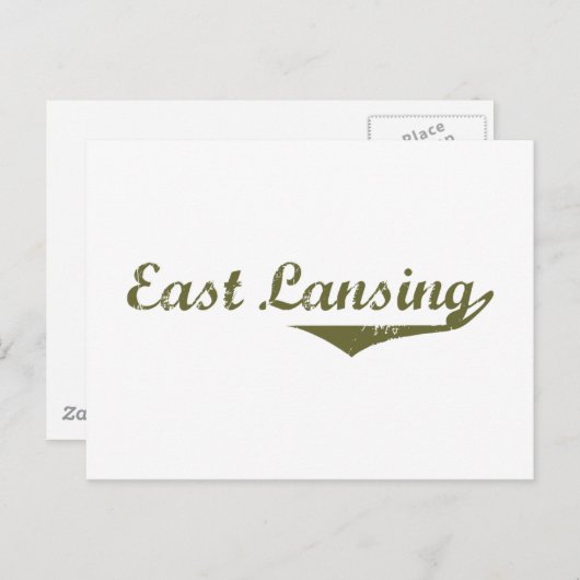 East Lansing Revolution t shirten Briefkaart (Voorkant / Achterkant)