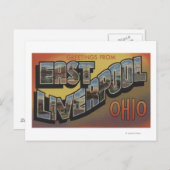 East Liverpool, Ohio - Large Letter Scenes Briefkaart (Voorkant / Achterkant)