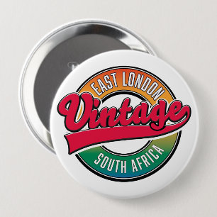 East London Zuid-Afrika logo Ronde Button 4,0 Cm