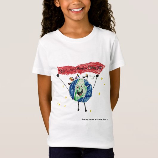 East Longmeadow Earth Day Kinder T-shirt (Meisjes) (Voorkant)