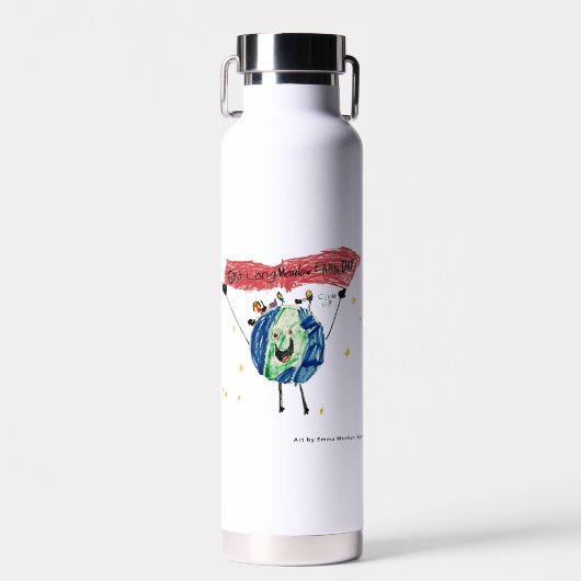 East Longmeadow Earth Day Water Bottle 2023 Logo Waterfles (Voorkant)