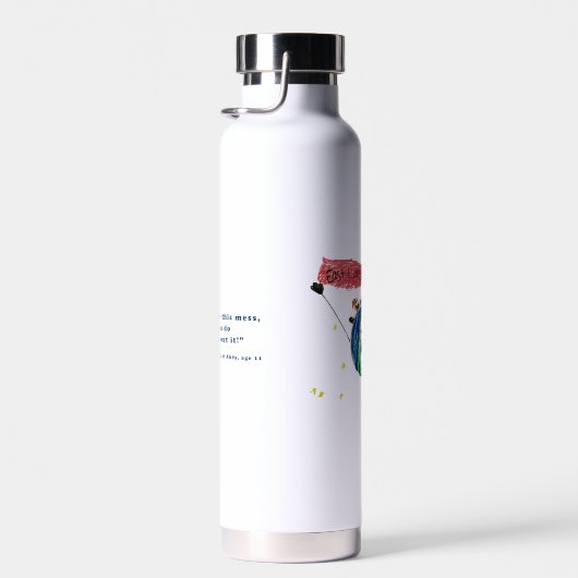 East Longmeadow Earth Day Water Bottle 2023 Logo Waterfles (Rechts)