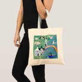 East Neuk Fife Scotland Waterverf Art Tote Bag (Voorkant (product))