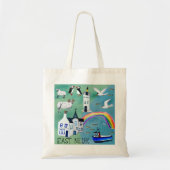 East Neuk Fife Scotland Waterverf Art Tote Bag (Voorkant)