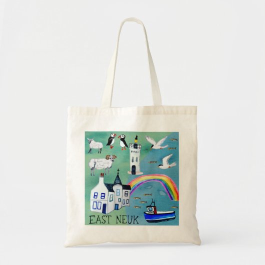 East Neuk Fife Scotland Waterverf Art Tote Bag (Voorkant)