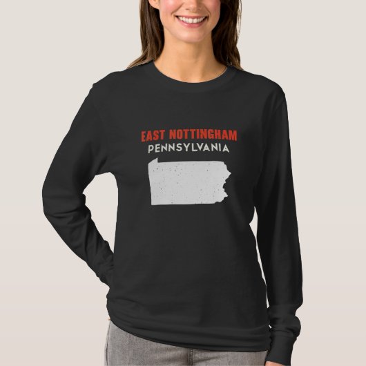 East Nottingham Pennsylvania USA State America Tra T-shirt (Voorkant)