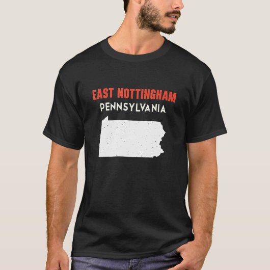 East Nottingham Pennsylvania USA State America Tra T-shirt (Voorkant)