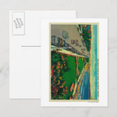 East Ocean Avenue en BeachLong Beach, CA Briefkaart (Voorkant / Achterkant)