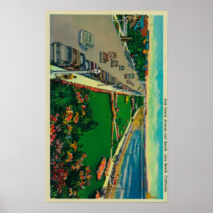 East Ocean Avenue en BeachLong Beach, CA Poster