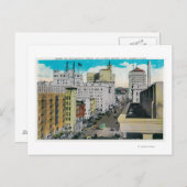 East on Broadway uit San Diego Hotel Briefkaart (Voorkant / Achterkant)