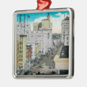 East on Broadway uit San Diego Hotel Metalen Ornament (Links)