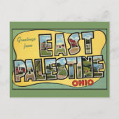 East Palestine Ohio Vintage Travel Briefkaart (Voorkant)