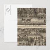 East Park, Racine en Oakland Boerderij Briefkaart (Voorkant / Achterkant)