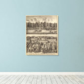 East Park, Racine en Oakland Boerderij Canvas Afdruk (Insitu (Houten vloer))