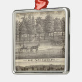 East Park, Racine en Oakland Boerderij Metalen Ornament (Links)