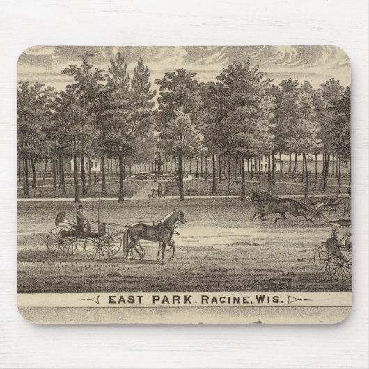 East Park, Racine en Oakland Boerderij Muismat (Voorkant)