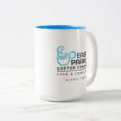 East Parker Coffee Cup 15 oz. - 2 zijkanten Tweekleurige Koffiemok (Voorkant rechts)