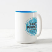 East Parker Round Logo 15 oz. Coffee Mok Cup (Voorkant rechts)