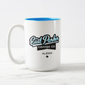 East Parker Script Coffee Mok Cup Logo (Links)