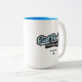 East Parker Script Coffee Mok Cup Logo (Voorkant rechts)